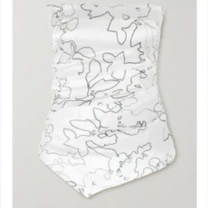 Maggie Marilyn Printed Silk Bustier Strapless Top